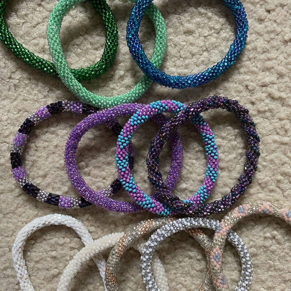 Colorful Beaded Bracelets Set - Picture 3 of 3